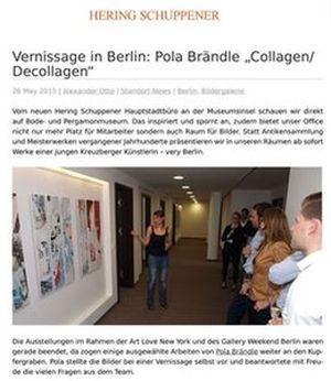 Vernissage in Berlin: Pola Brändle 